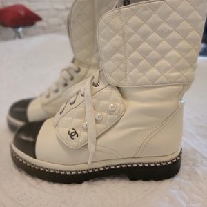 2017 Chanel combat boots